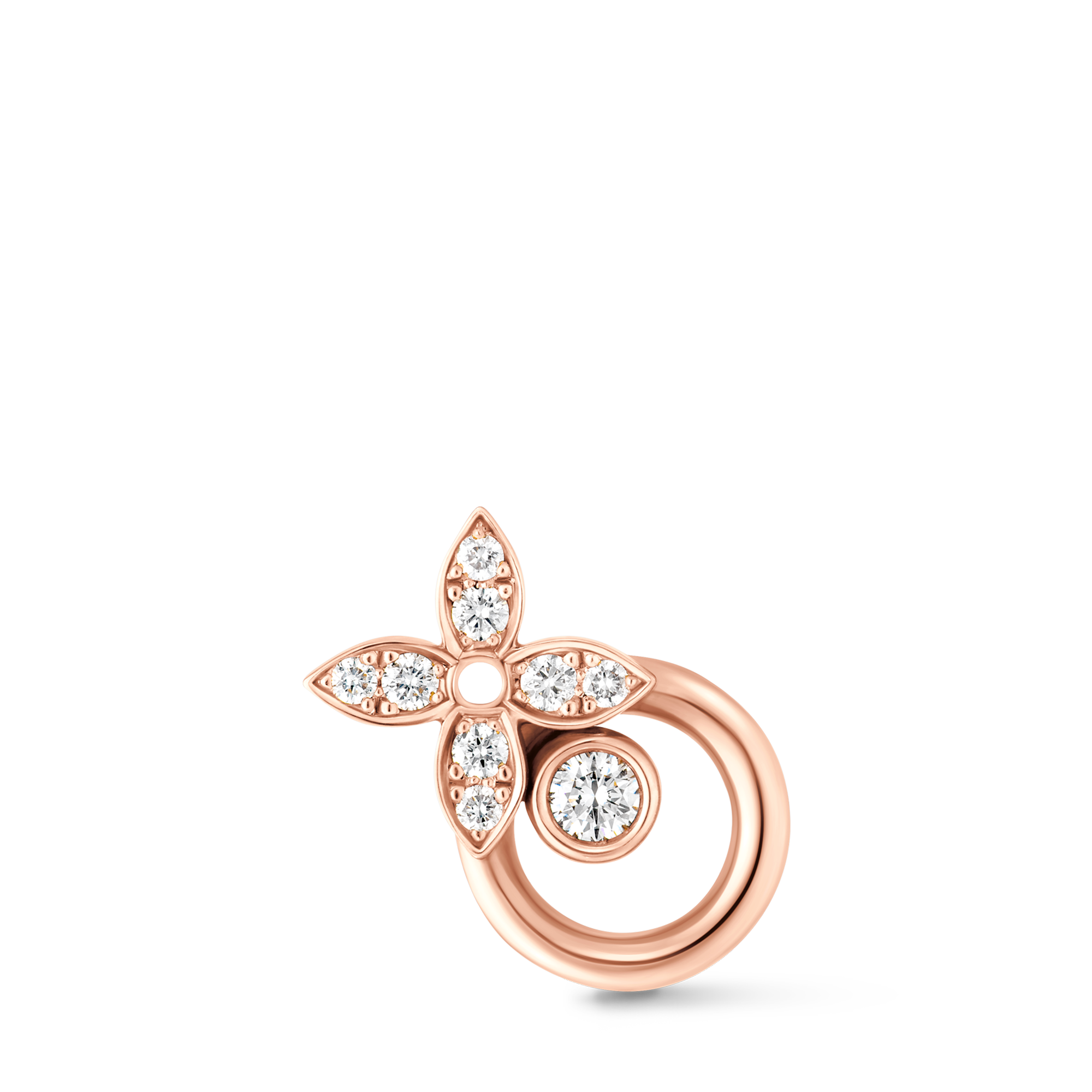 ピアス イディール ブロッサム (ピンクゴールド×ダイヤモンド)単品